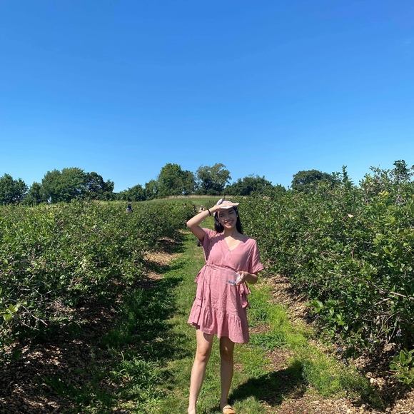 Pink Ruffle Dress - Picture 3 of 4